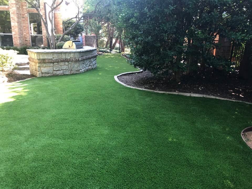 Artificial Turf Backyard Installation | The Perfect Lawn