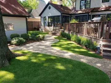 Front Yard Installed with Artificial Grass | The Perfect Lawn