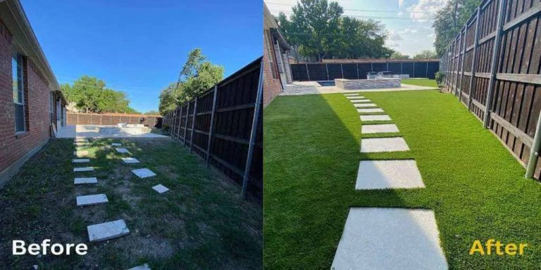 Attractive Landscape Design with Artificial Grass